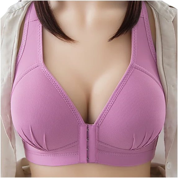 cyber mondy sale Transer Women's Plus Size Solid Bra Wirefree Bra Underwear T-shirt Bra