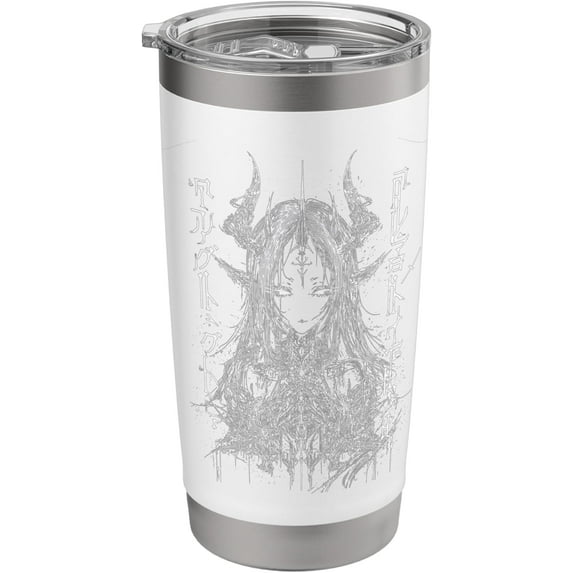 cybersigilism style Waifu – Dark Demon Anime Girl Stainless Steel Insulated Tumbler