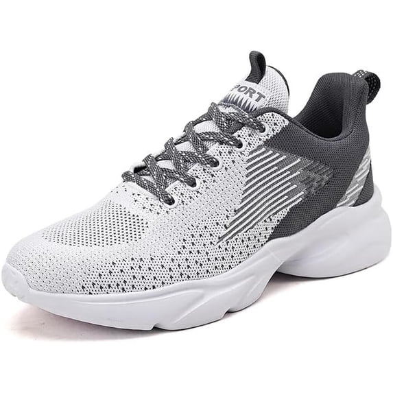 cyiecw Mens Sneaker Shoes Casual Sport Mesh Sneakers Fashion Running Gym Walking Shoes Trainers Black Grey Blue