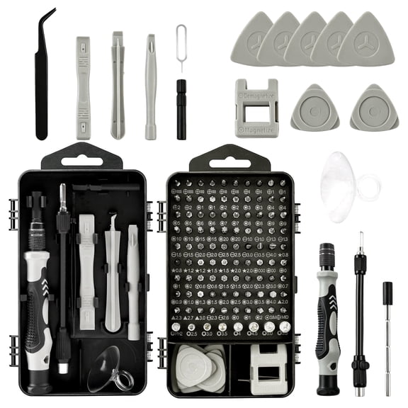 cyrico 115 in 1 Precision Screwdriver Set, Magnetic Tips Hand Tool Kit for Electronics Repair, Laptop, Watch, Glasses and Mobile Devices, Includes Storage Case