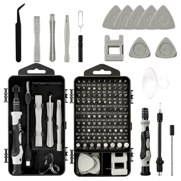 cyrico 115 in 1 Precision Screwdriver Set, Magnetic Tips Small Screwdriver Kit with Storage Case for DIY & Home Maintenance, Repair Tool Kit for Electronics, Phone, Laptop, Watch, Glasses