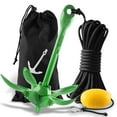 thumbnail image 1 of cyrico Kayak Anchor Kit, 3.5 Lb Folding Marine Grapnel Anchor Kit with 40ft Rope and Buoy for Kayaks PWC Paddle Boards Small Boat Canoes Fishing, Boating & Kayaking Accessories, 1 of 6
