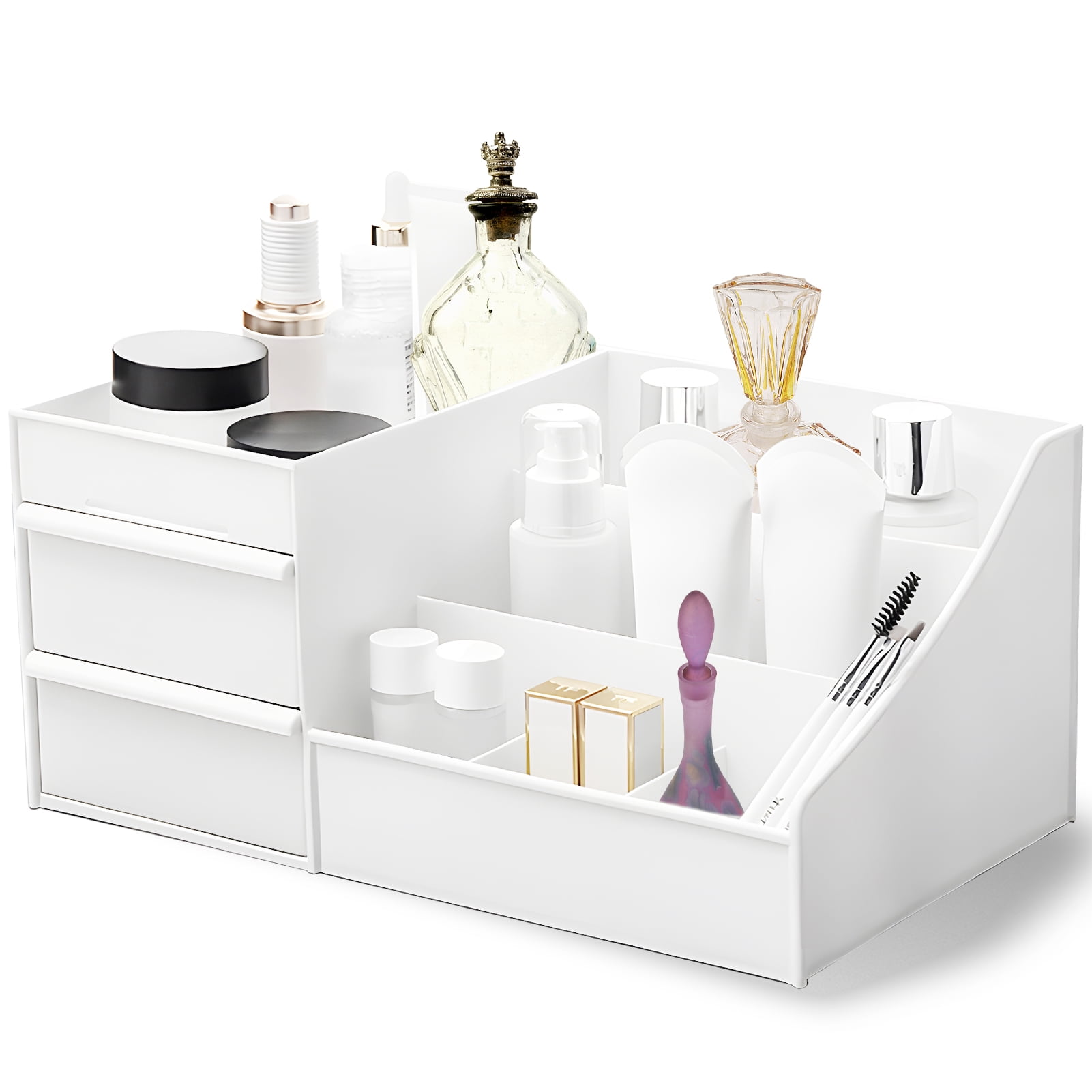 MAKEUP Drawer Underwear Organizer White - Storage Organiser with 16  Compartments 'Home', white 30x30x10 cm