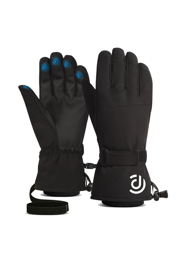 Ski Gloves, Waterproof Winter Gloves for Men Women, Touchscreen Snowboard Gloves for Driving Cycling Running Hiking, Winter Windproof Breathable Warm Gloves for Cold Weather Outdoor Play