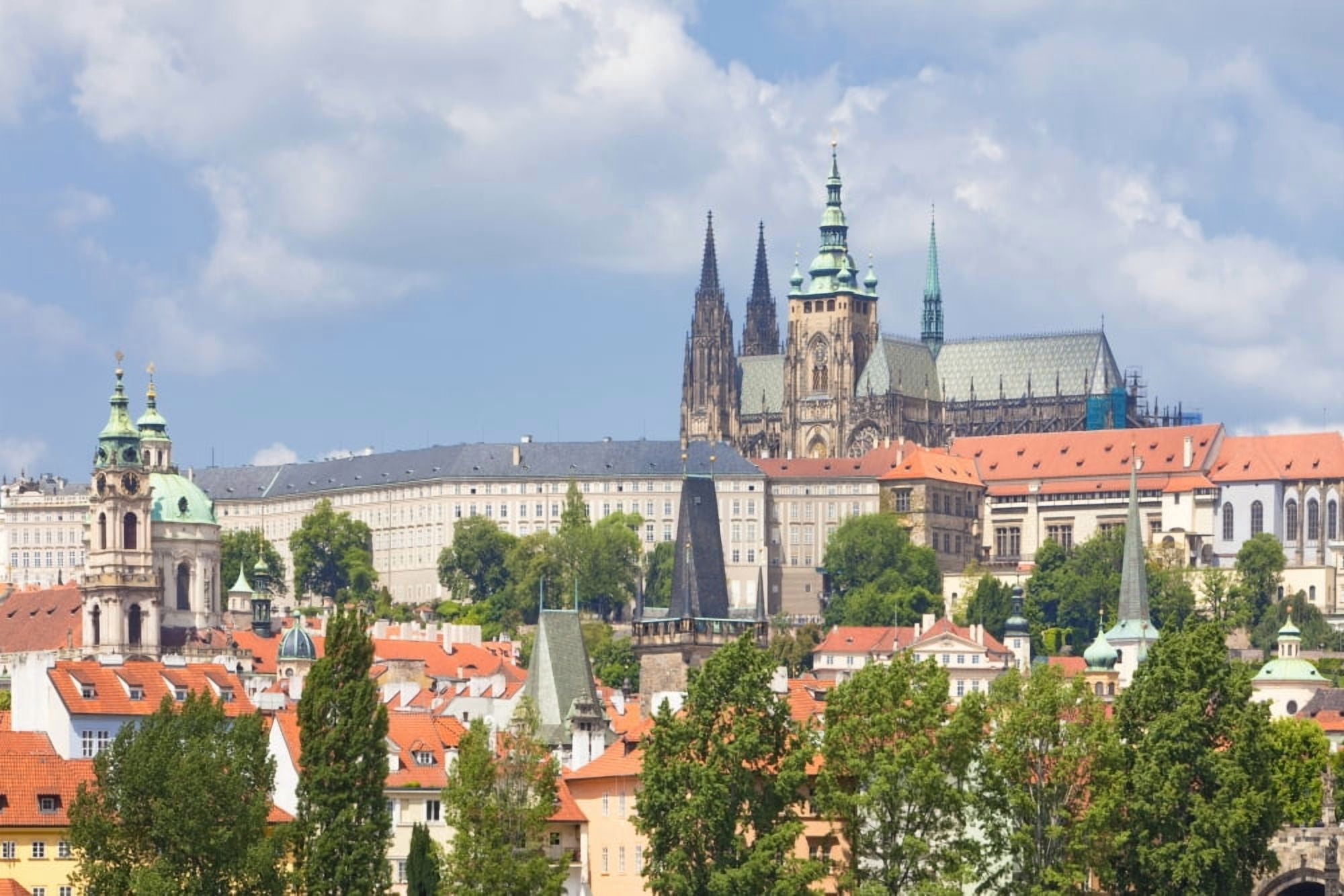 czech republic prague - st nicolas church hradcany castle st vitus cathedral Canvas Art - Panoramic Images (36 x 12)