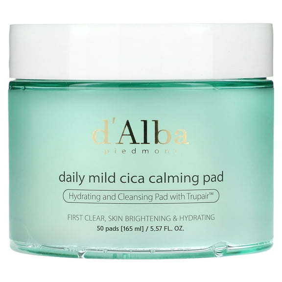 d'Alba Daily Mild Cica Calming Pad, 50 Pads, 5.57 fl oz (165 ml)