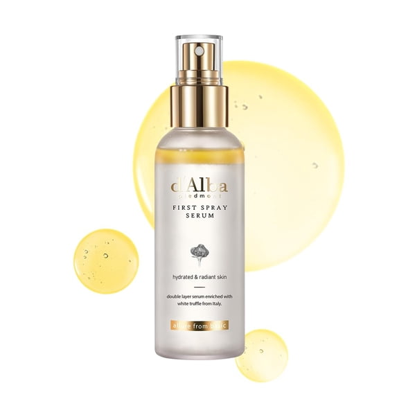D'alba Spray Serum Piedmont Italian White Truffle First Spray Serum,Vegan Skin Care, Light-weight Face Moisturizer,Glow Serum For Radiant Skin,Non Comedogenic,Mist Korean Skin Care (3.38 Fl Oz.)