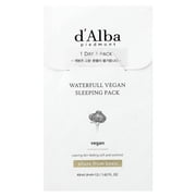 dAlba Waterfull Vegan Sleeping Pack, 12 Packs, 0.13 fl oz 4 ml Each