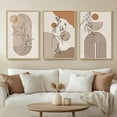thumbnail image 1 of d Boho Canvas Wall Art Set of 3 Abstract Geometric Art Prints for Living Room, Hallway, Bedroom, Office, 24x36 Inch, 1 of 7