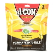 d-CON Disposable Corner Fit Mouse Poison Bait Station, 3 Bait Stations