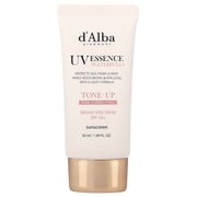 d'Alba UV Essence Waterfull+ Sunscreen, Tone-Up Pink Correcting, SPF 50+, 1.69 fl oz (50 ml)