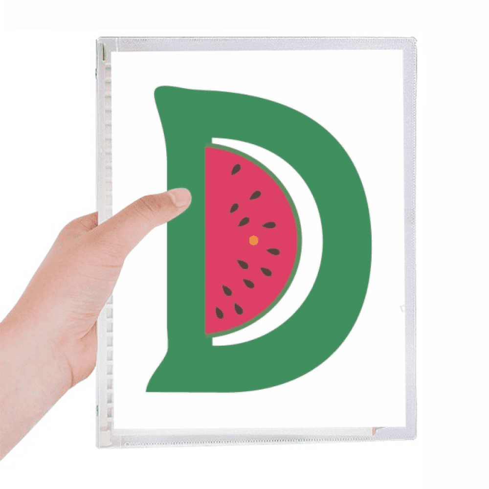 d alphabet watermelon fruit cute pattern notebook loose diary refillable journal statiry