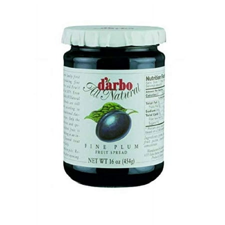 d'arbo All Natural Fine .. Plum Fruit Spread, 16 .. Ounce