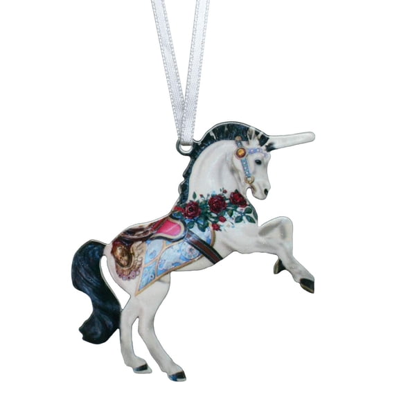 d'ears Carousel Unicorn Ornament, 4 inches, Made in The USA