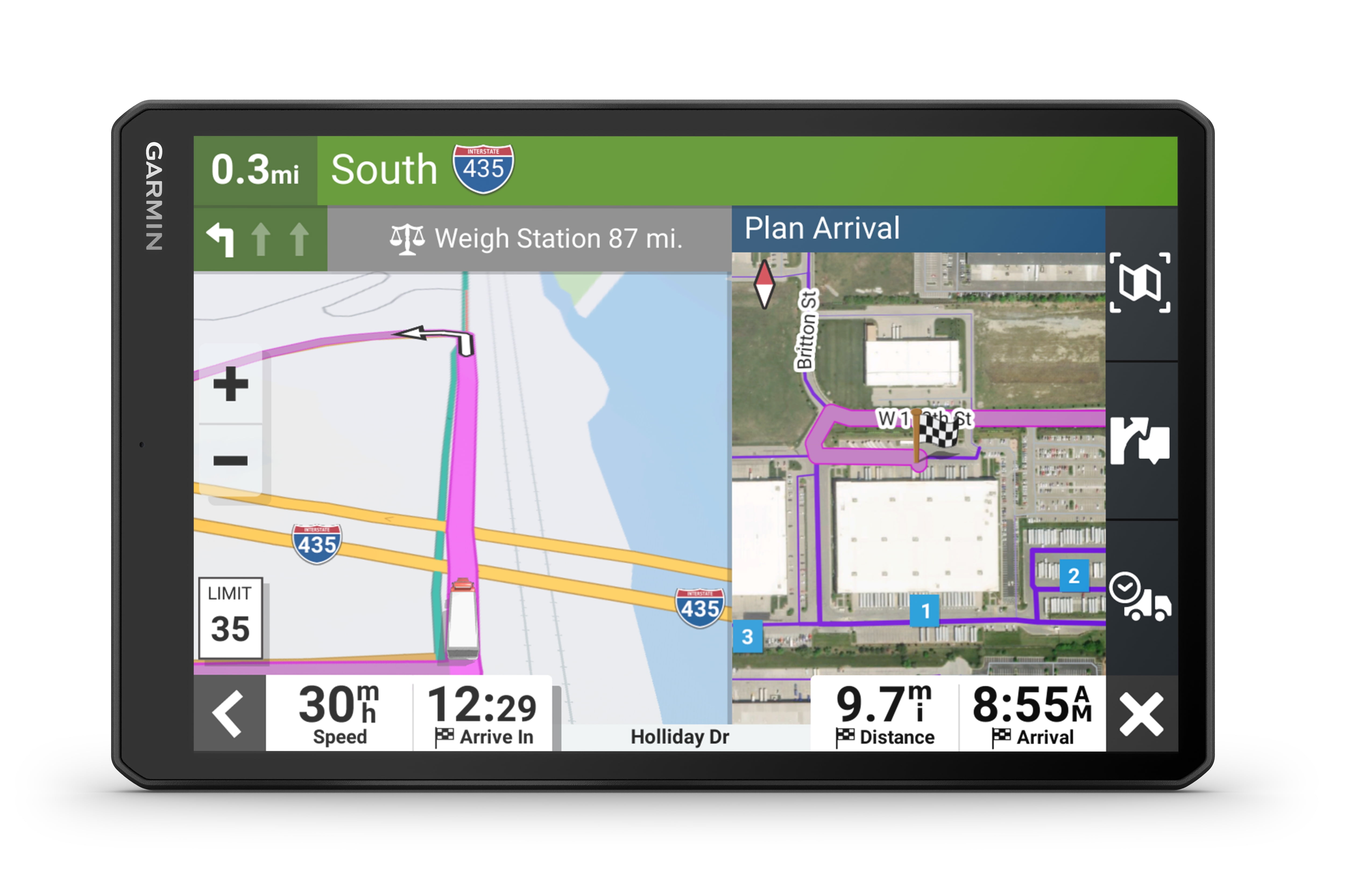 Garmin dezl gps truck navigator 010 stores hotsell