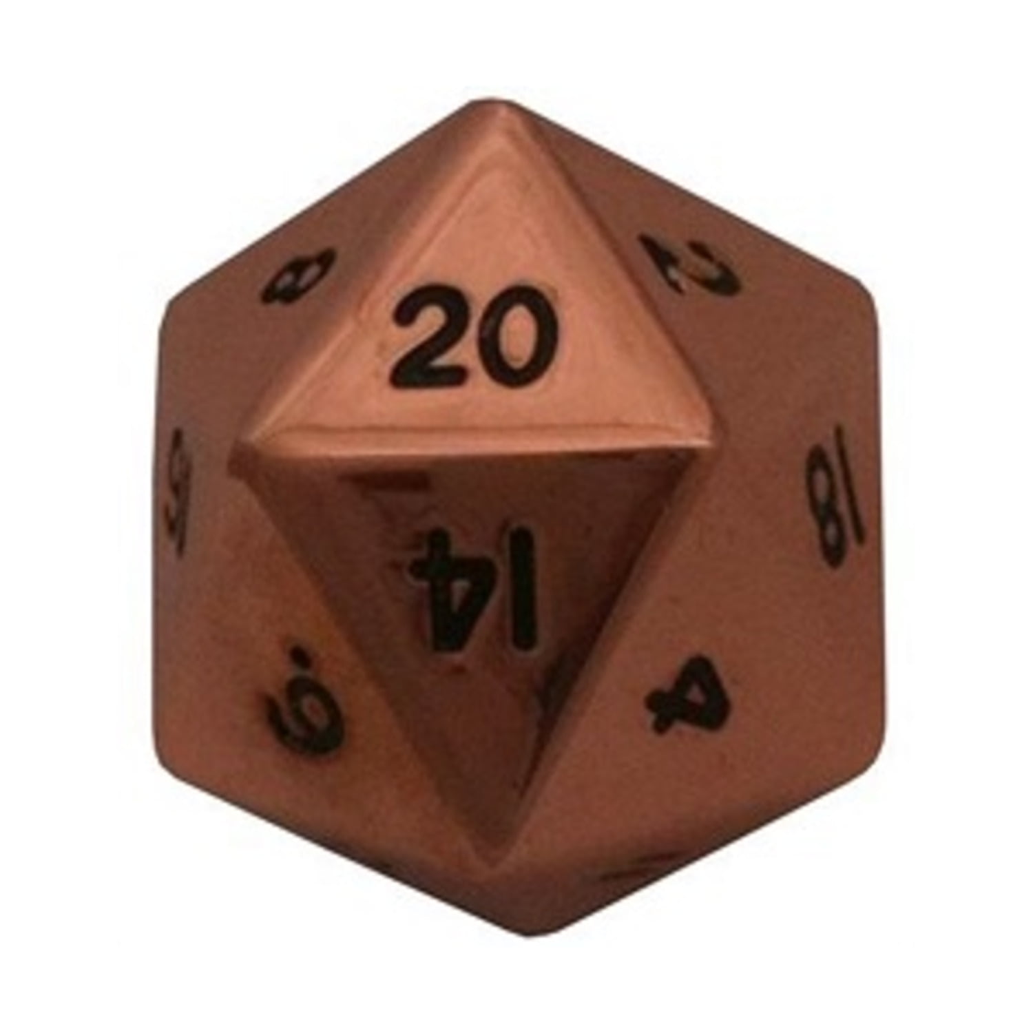 FanRoll/Metallic Dice Games d20 Copper 35mm New - Walmart.com