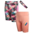 thumbnail image 1 of dELiA*s Girls' Active Shorts - 2 Pack Performance Bermuda Bike Shorts with Headband, 1 of 7