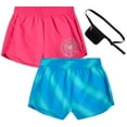 thumbnail image 1 of dELiA*s Girls Athletic Shorts - 2 Pack Running Dophin Shorts for Girls with Fanny Pack (Sizes: 7-16), 1 of 6