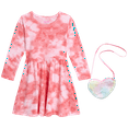 thumbnail image 1 of dELiA*s Girls' Dress - Super Soft Casual Long Sleeve Dress with Purse (7-16), 1 of 7