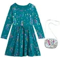 thumbnail image 1 of dELiA*s Girls Dress Super Soft Casual Long Sleeve Cute Dress for Girls with Purse Bag, 1 of 7