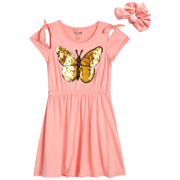 dELiA*s Girls' Dress - Super Soft Yummy Casual Sundress with Headband (Size: 4-16)