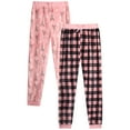 thumbnail image 1 of dELiA*s Girls Pajama Pants - 2 pack Cute Pattern Fleece Plaid Girls Pajamas Sleepwear (7-16), 1 of 7
