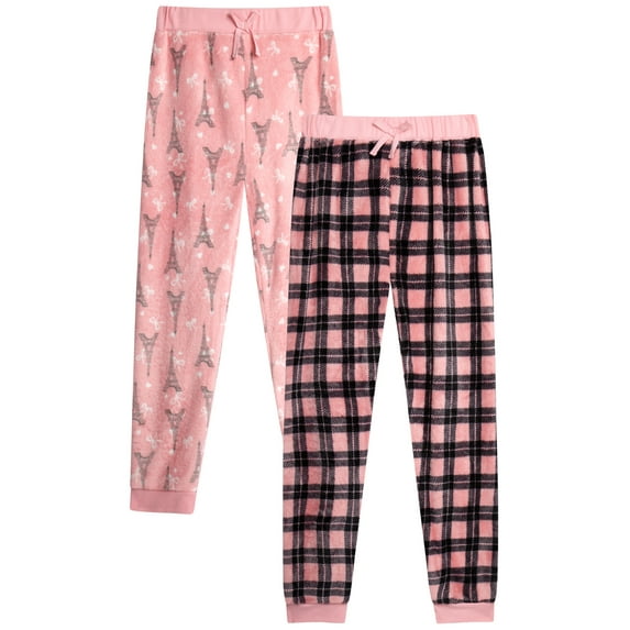 dELiA*s Girls Pajama Pants - 2 pack Cute Pattern Fleece Plaid Girls Pajamas Sleepwear (7-16)