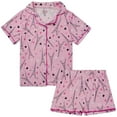 thumbnail image 1 of dELiA*s Girls Pajamas Set - 2 Piece Button Down Shirt and Pajama Shorts Cute Pajamas for Girls (4-16), 1 of 7