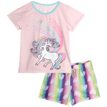 dELiA*s Girls' Pajama Set - 2 Piece Sleep Shirt and Lounge Shorts - Sleepwear for Girls (7-16)