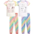 thumbnail image 1 of dELiA*s Girls' Pajama Set - 4 Piece Sleepwear Top and Pajama Pants (Size: 5-16), 1 of 7