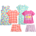 thumbnail image 1 of dELiA*s Girls' Pajama Set - 6 Piece Sleepwear Nightgown, Sleep Shirt and Lounge Shorts (7-16), 1 of 7