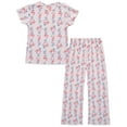 thumbnail image 1 of dELiA*s Girls' Pajamas - 2 Piece Snug Fit Pointelle Floral Bow Pajamas Set for Girls (Sizes: 4-16), 1 of 6