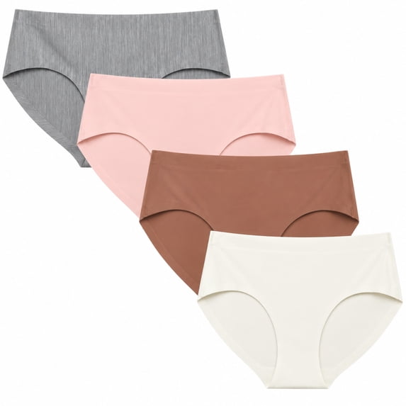 dELiA*s Girls Seamless Underwear Soft Stretch Bikini Panties for Girls and Teens 4 Pack