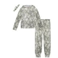 thumbnail image 1 of dELiA*s Girls' Sweatsuit Set - 3 Piece Cozy Ribbed Hoodie and Joggers with Headband (Sizes: 4-16), 1 of 7