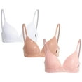 thumbnail image 1 of dELiA*s Girls' Training Bra - 3 Pack A-Cup Molded Wire-Free Microfiber Lace Bralette (32A-36A), 1 of 7