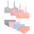 thumbnail image 1 of dELiA*s Girls' Training Bra Underwear Set - 7 Piece Seamless Training Bralette and Hipster Panties (7-16), 1 of 7