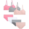 thumbnail image 1 of dELiA*s Girls Training Bra Underwear Set Seamless Training Bralette and Hipster Panties 7 Piece, 1 of 7
