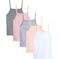 thumbnail image 1 of dELiA*s Girls' Undershirt - 5 Pack Soft Cotton Cami Tank Top - Camisole Tops for Girls (2T-14), 1 of 7