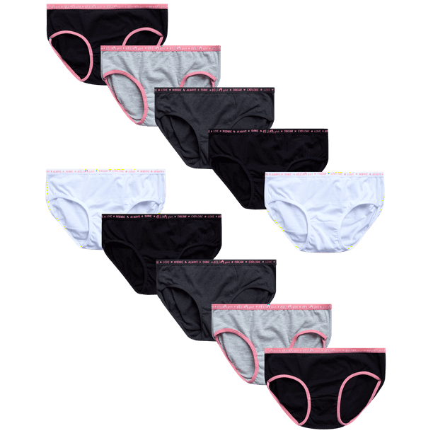 dELiA*s Girls’ Underwear 10 Pack Stretch Cotton Briefs Panties (614