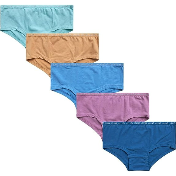 dELiA*s Girls’ Underwear – 5 Pack Stretch Cotton Boyshort Panties (6-14)