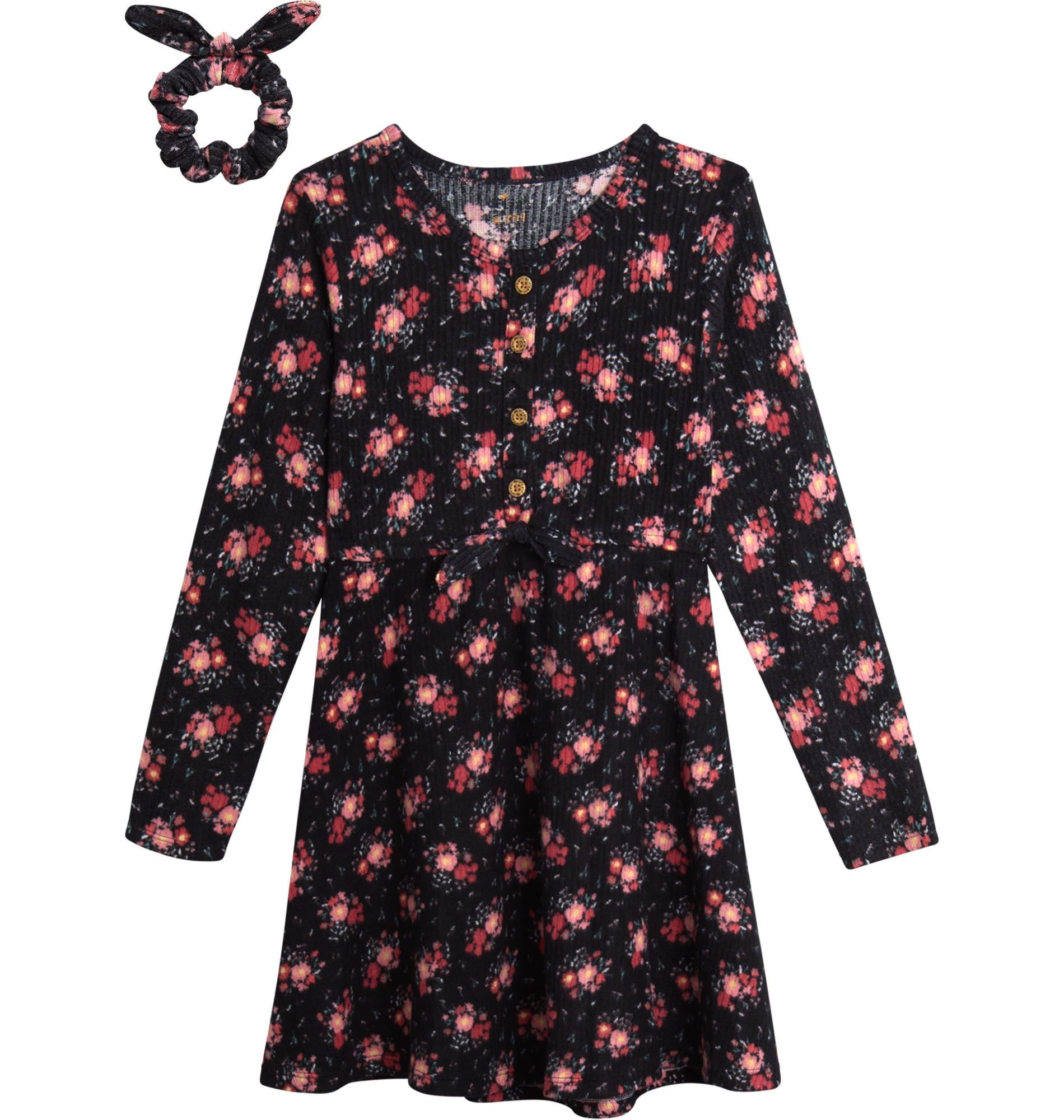 dELiA*s Girls' Dress Long Sleeve Dress for Girls, Dress with Matching