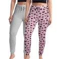thumbnail image 1 of dELiA*s Women's Pajama Pants - 2 Pack Super Soft Flare Classic Fit or Jogger Pants - Sleepwear Pants (S-3X), 1 of 7