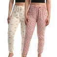 thumbnail image 1 of dELiA*s Women's Pajama Pants - 2 Pack Super Soft Flare Classic Fit or Jogger Pants - Sleepwear Pants (S-3X), 1 of 7