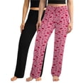 thumbnail image 1 of dELiA*s Womens Pajama Bottoms Super Soft Flare or Classic Fit Sleepwear Pajamas 2 Pack, 1 of 7