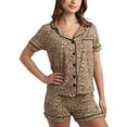 thumbnail image 1 of dELiA*s Women's Pajamas - 2 Piece Super Soft Button Down Sleep Shirt and Lounge Shorts (S-3X), 1 of 7