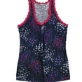 thumbnail image 1 of dELiA*s Womens Floral Print Racerback Tank Top, Blue, Juniors, X-Large, 1 of 2
