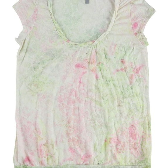 dELiA*s Womens Nikki Watercolor Graphic T-Shirt, Multicoloured, Large