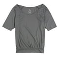 thumbnail image 1 of dELiA*s Womens Sidney Banded Pullover Blouse, Grey, Juniors, Medium, 1 of 2