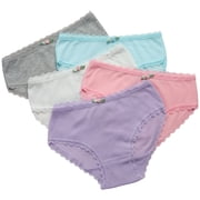 dELiA*s Girls Underwear Panties Cotton Ribbed Panties -Trimmed Waistband 5 Pack