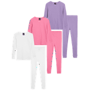 DELIA*S dELiAs Girls' Thermal Underwear - 6 Piece Waffle Knit Top and Long Johns (2T-16)